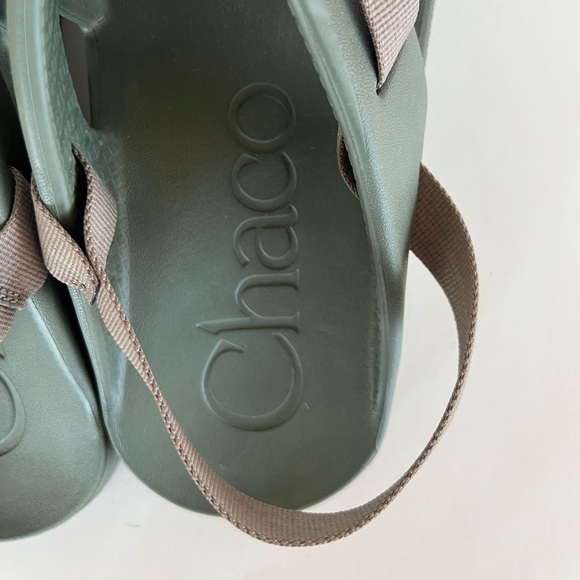 Chaco Men’s Chillos Slip On Sport Slide Sandal in Moss Green, size 14 main image 9